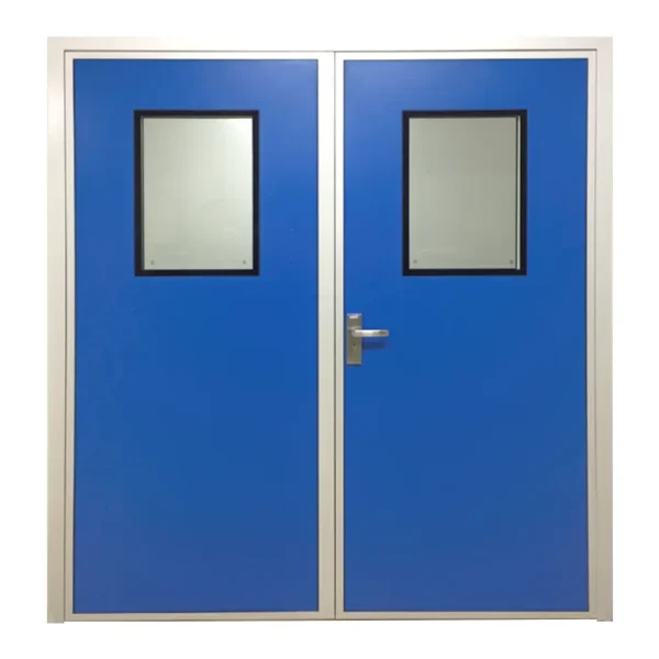 Clean Room Double Aluminum Frame HPL Door Leaf