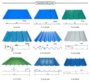 Trapezoidal roofing sheet