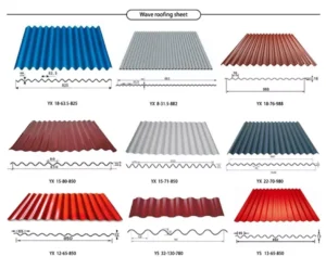 Wave roofing sheet