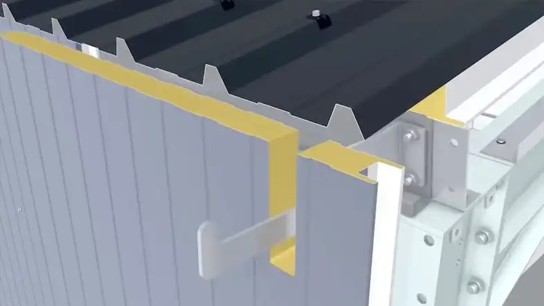 how to install sandwich panel