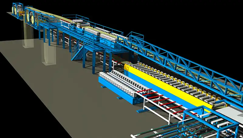 polyurethane sandwich panel production line