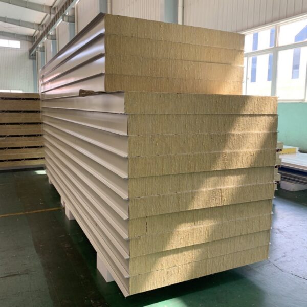 Lightweight Prefab Fire Proof Rockwool Sandwich Wall Panel for External Internal Wall (4) 副本