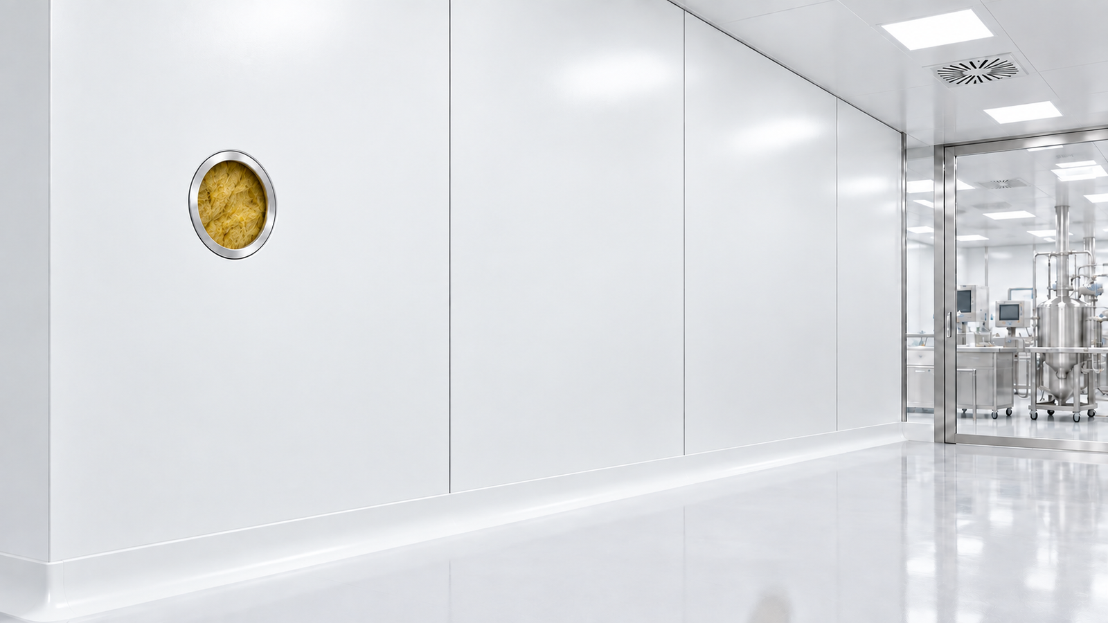Rockwool sandwich panel for pharmaceutical cleanroom projects